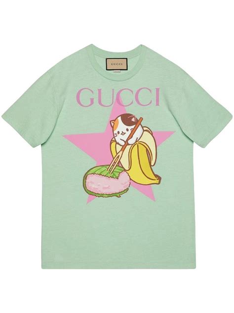 animet gucci shirt|Gucci bananya shirts.